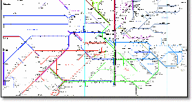 London & South East train rail anagram map
