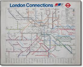 London Connections train rail map 1991