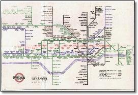 London Underground tube map 