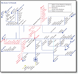 UK train map Manchester UK train map Manchester Airport