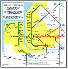 Mersey Travel Merseyrail rail train map