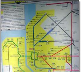 Mersey Travel Merseyrail rail train map