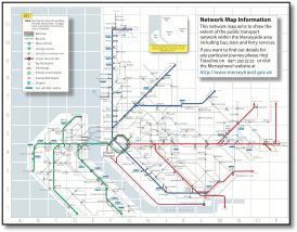 Mersey Travel Merseyrail rail train map