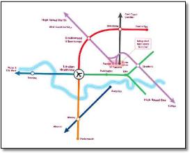 High Speed 2 2M route map Heathrow
