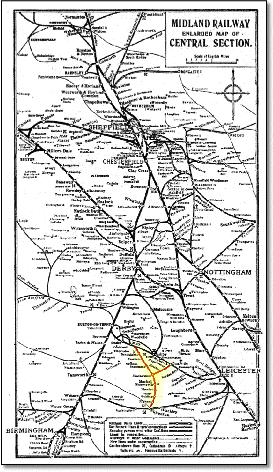 Midland Railway central map