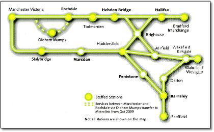 Northern train rail map