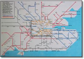 Network South East train rail map