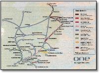 East Anglia train rail map
