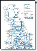Gt Britain train / rail outline diary network map