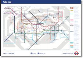 London Underground tube map 
