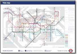 London Underground tube map 