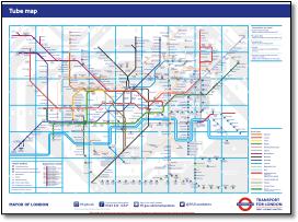 Standard Underground tube map 2017
