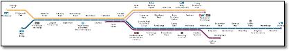 Sheffield Supertram tram map