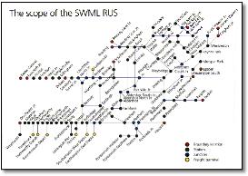 South West Trains rail map