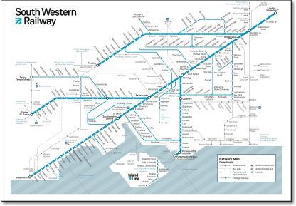 South Western Train Rail Maps South Western Train Rail Maps