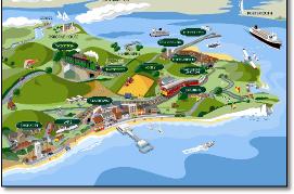 Island Line rail train map