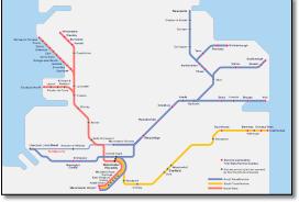 TransPennine Express rail / train network map