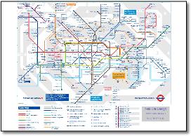 London Underground tube map 