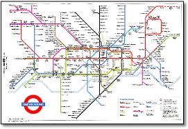 London Underground tube map 1985