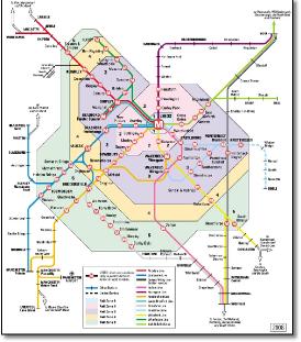 West Yorkshire PTE Metro map