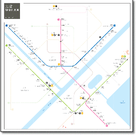 Wuhan metro subway map