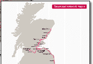 Cross Country train rail map