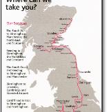 Cross Country train rail map