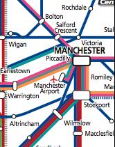 Grreat Britain passenger rail network map