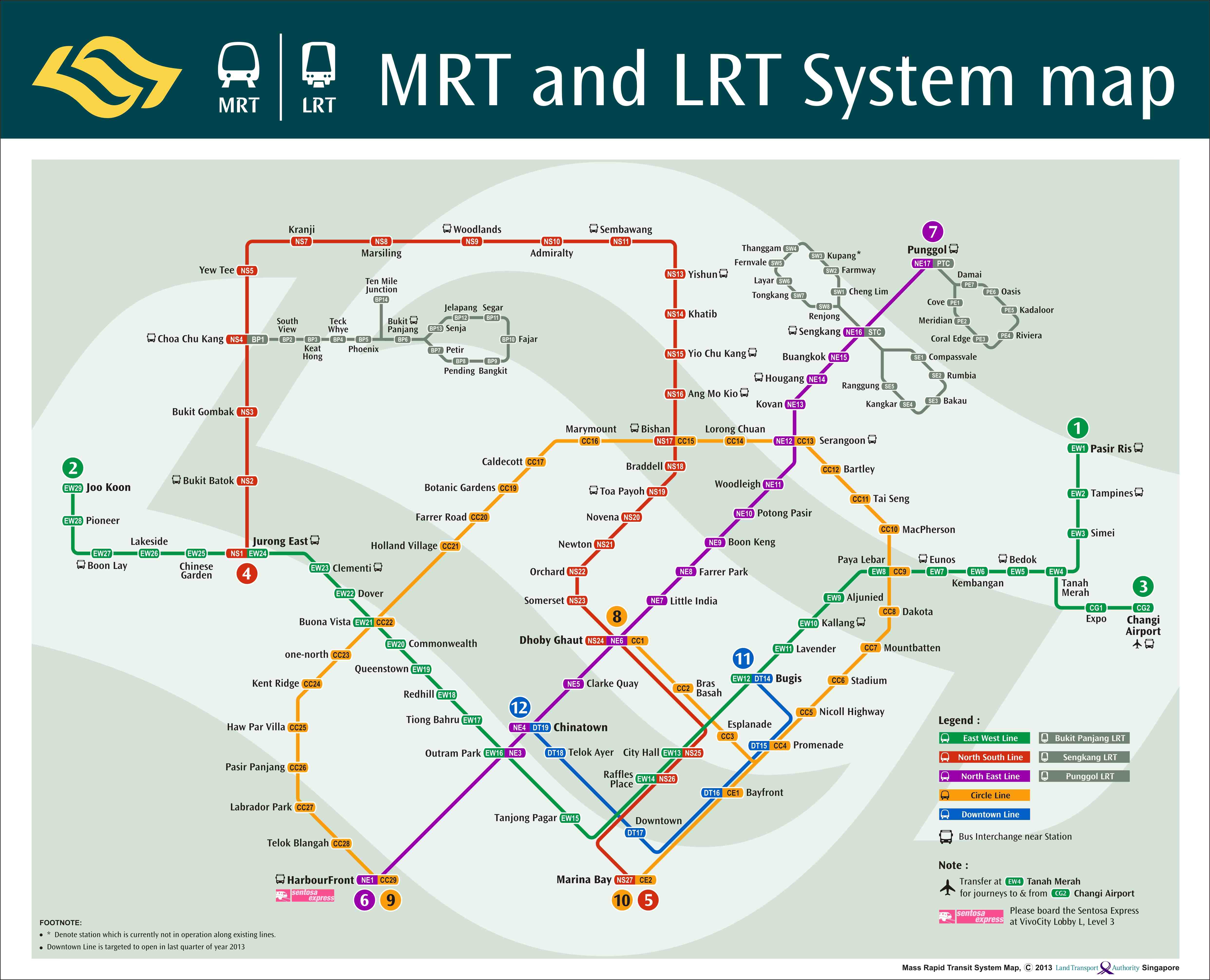 Singapore Review Of 2020 Mrt Lrt Map - Reverasite