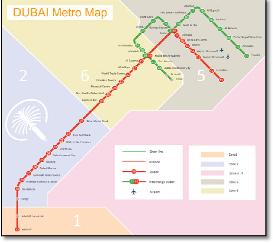 Dubai Metro map