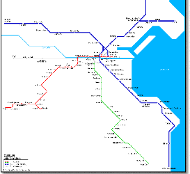 Dublin area rail train network map 