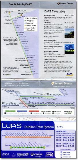 Ireland DART train rail map IE