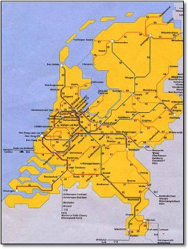 Amsterdam metro map