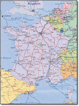 French rail map