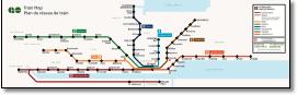 Toronto rail train map