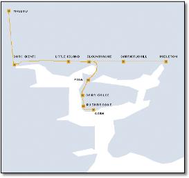 Ireland Cork Cobh train rail map IE