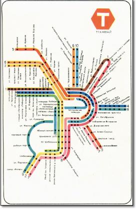 Kaliningrad tram map