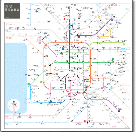 Osaka metro map