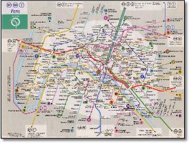 Paris metro map