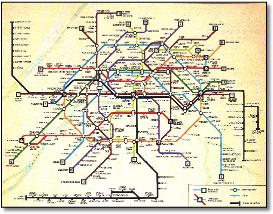Paris Metro rail train map