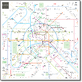 France & Paris train rail maps