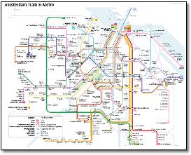 Amsterdam metro map