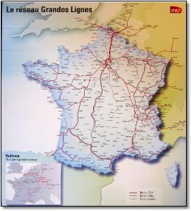French Provence rail map