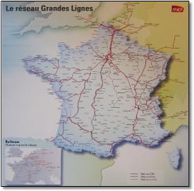 Railteam SNCF train rail European network map