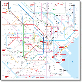 Tokyo metro map