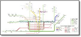 Toronto rail train map