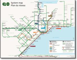 Toronto rail train map