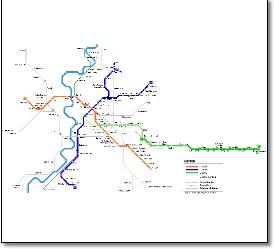 Italy train rail network map