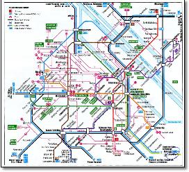 Vienna train rail map