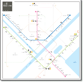 Wuhan metro subway map